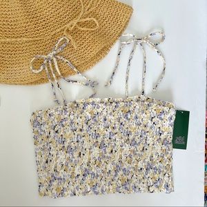 Smocked crop top